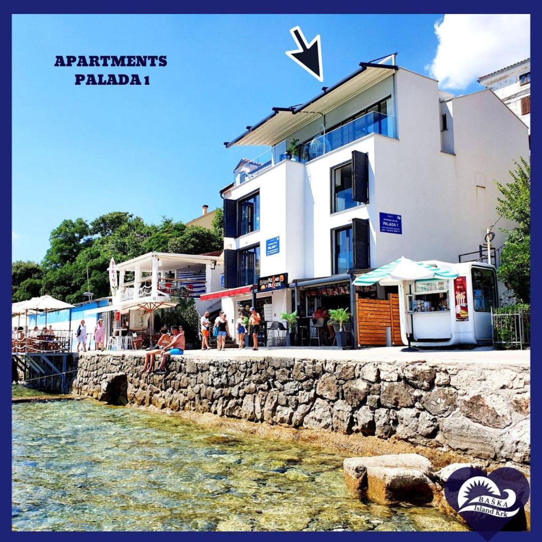 Apartments Palada 1 Baška Kültér fotó